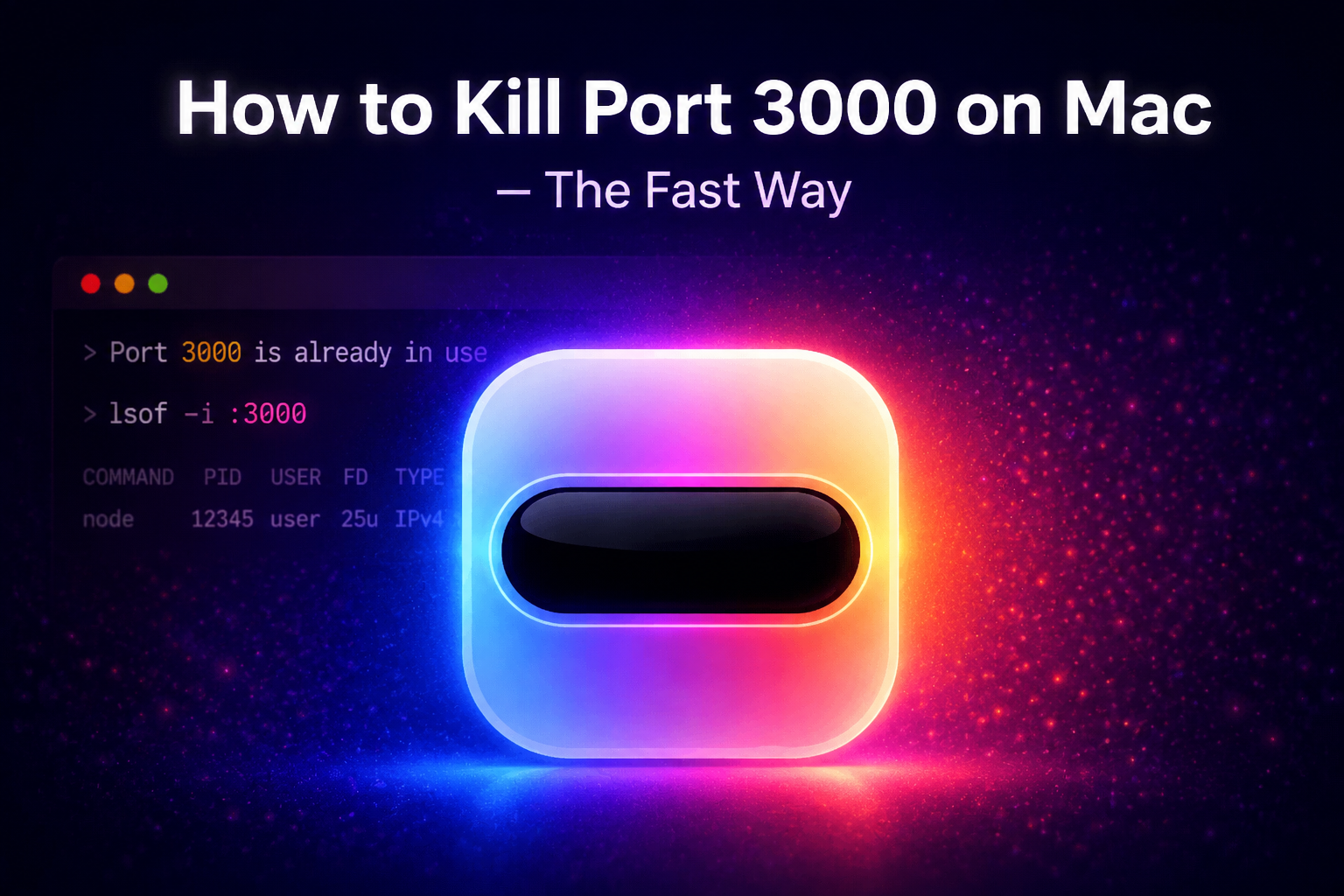 How to kill a port on Mac with Terminal lsof and kill commands